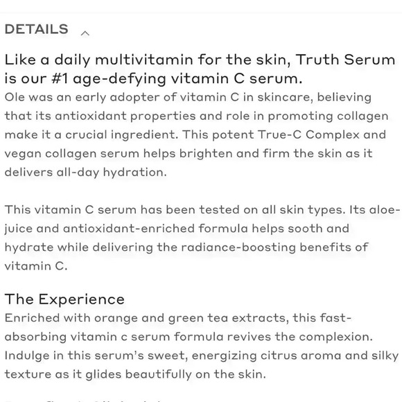 BNWT OLE  HENRIKSEN TRUTH SERUM - Picture 8 of 9